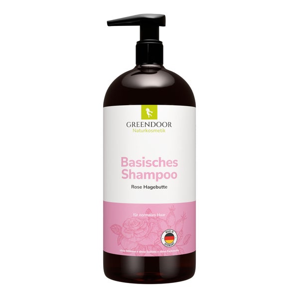 GREENDOOR Basisches Shampoo XL Rose Hagebutte 500 ml