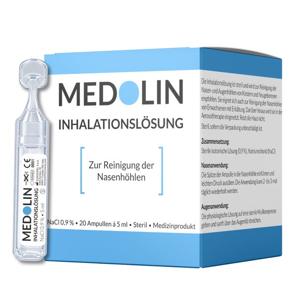 Medolin® Inhalationslösung - Kochsalzlösung - Kochsalzloesung - 0,9% NaCl 20 St