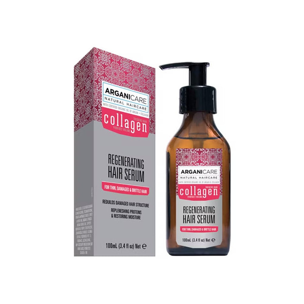 Arganicare Regenerierendes Serum - Feines, devitalisiertes Haar ohne Volumen - Collagen 100 ml  St