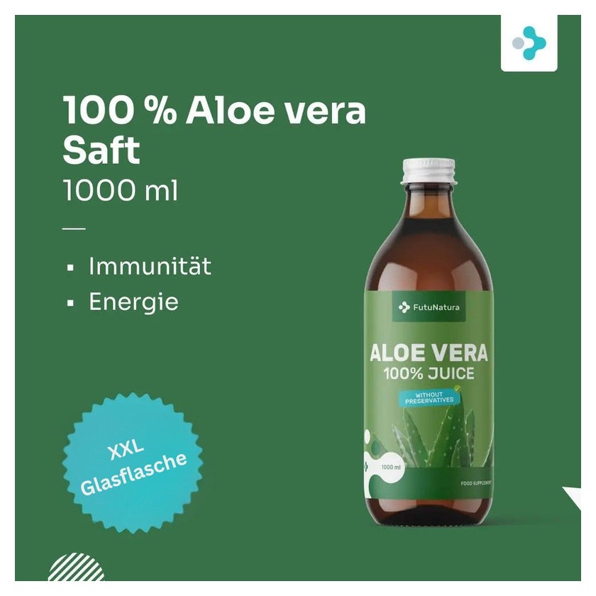 FutuNatura 100 % Aloe vera Saft fr Magen und Verdauung 1000 ml online  kaufen | DocMorris