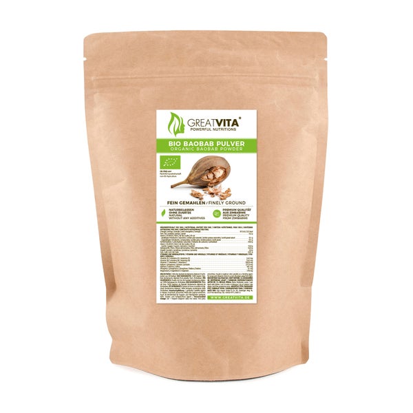 GreatVita Bio Baobab Pulver 250 g