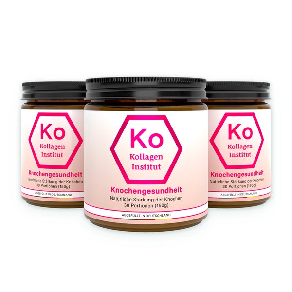 Kollagen Institut® Knochen Kollagen Pulver 3er Set 3 x 150 g