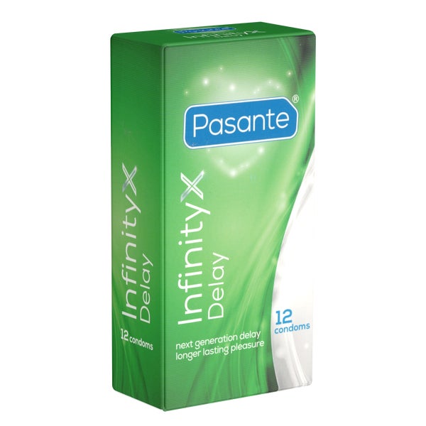 InfinityX Delay 12 Kondome mit 8,5 % Benzokain, 53 mm (12 Kondome) 3 St