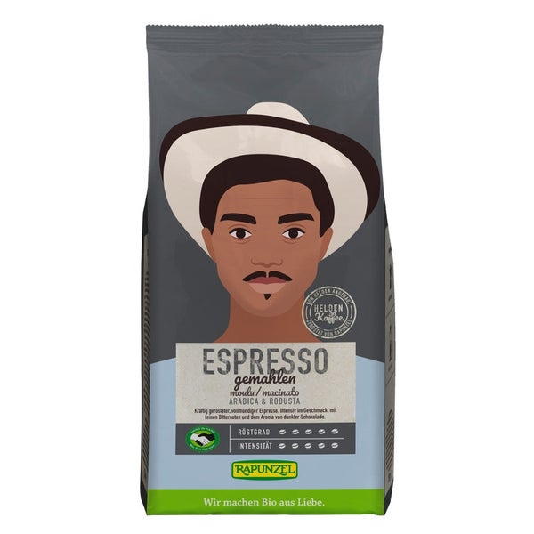 Rapunzel - Heldenkaffee Espresso all´italiana gemahlen 250 g