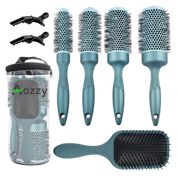 Professionelles Keramik Rundhaarbürste Set Langer Haare Glät 1 St