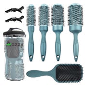 Professionelles Keramik Rundhaarbürste Set Langer Haare Glät 1 St