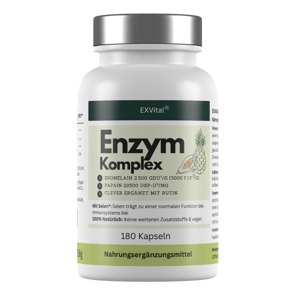 EXVital® Enzym Komplex, mit Bromelain, Papain, Rutin & Selen 156 g