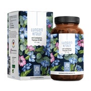 Produktabbildung: Lungenkraut Komplex mit Eukalyptus, Thymian, NAC & Vitamin B2 - LUNGENKRAUT - 120 vegane Kapseln - NATURTREU® 120 St