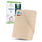 Sensalou Spannbettlaken Wasserd.60x120 Cm Beige 1 St