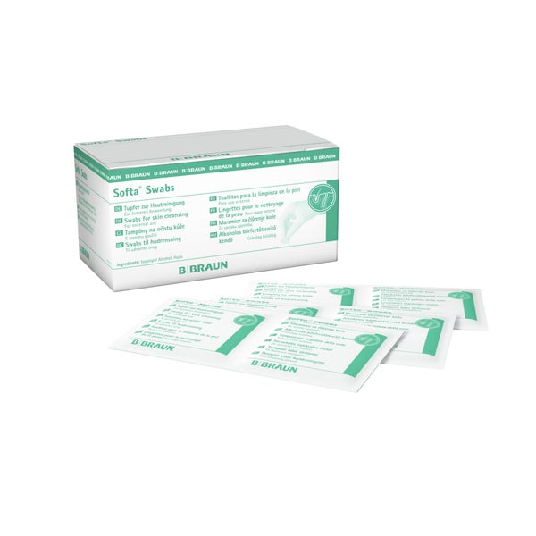 B. Braun Softa Swabs Einmal-Alkoholtupfer, einzeln verpackt
