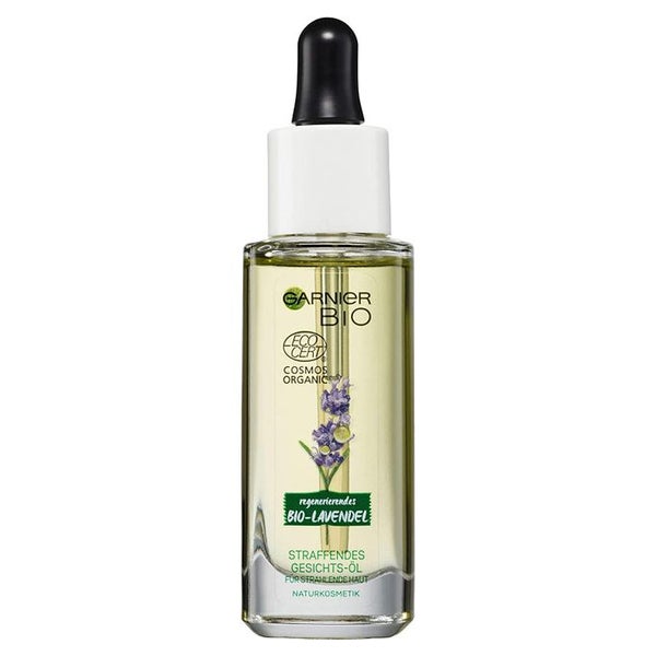 Garnier Bio Straffendes Gesichts-Öl, Anti-Aging Gesichtspflege mit Bio Lavendel 30 ml