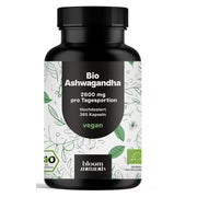 Bio Ashwagandha - 365 Kapseln - Bloom Naturals 365 St