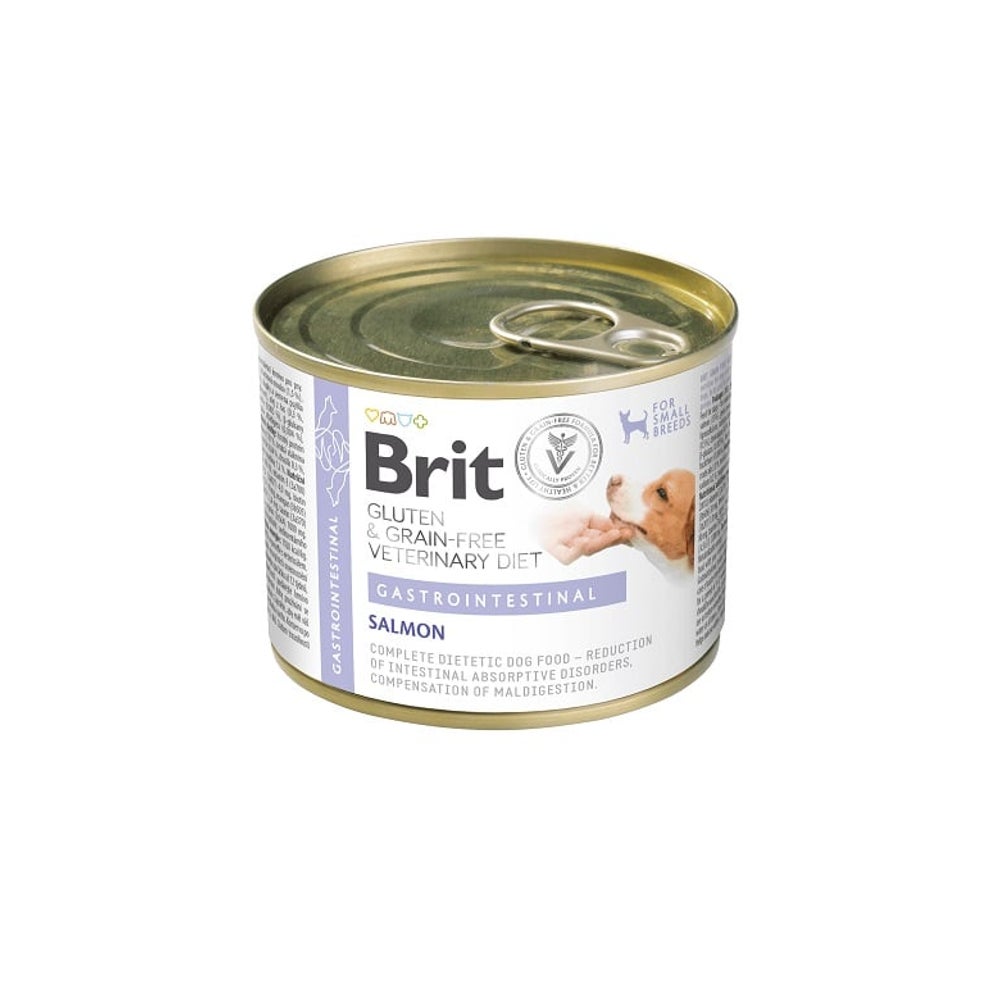 BRIT Veterinary Diet Grain Free Gastrointestinal Lachs mit Erbsen für Hunde mit empfindlichem Verdauungssystem 0,2 kg