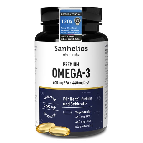 Sanhelios Premium Omega-3 Kapseln 120 St