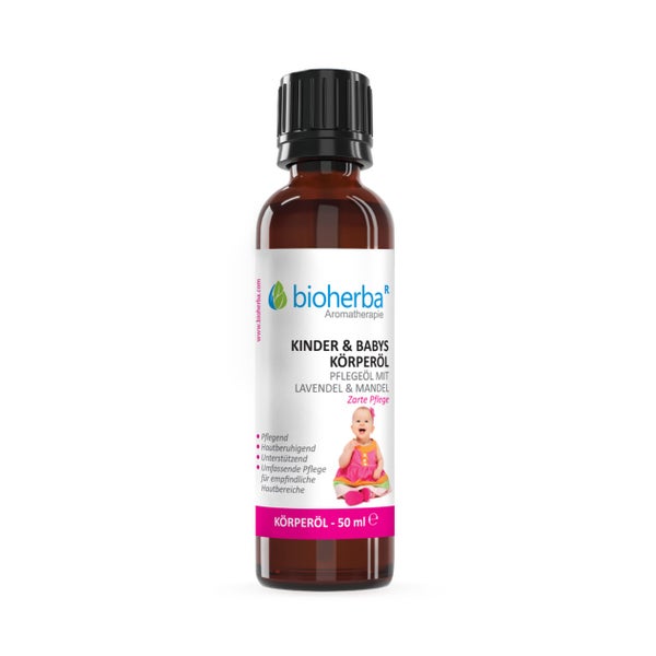 Bioherba Kinder & Babys Körperöl Pflegeöl mit Lavendel & Mandel 50 ml