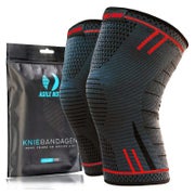 AGILE NOW Kniebandage (Set) Rot XL 1 St