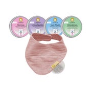 Startklar-Set "Altrosa" | Kräuterpads für Babys und Kinder 4x 5 St
