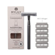 MYLILY Rasierhobel inklusive 5 Klingen - Silber 1 St