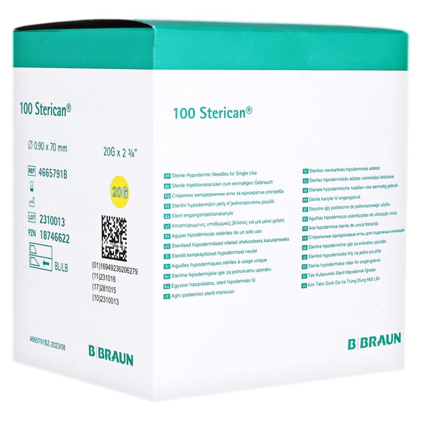 Sterican Einmalkanüle 20 G 70 mm 100 St