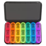 Tablettenbox 7 Tage Pillendose 3 Fächer Medikamente Vitamine 1 St
