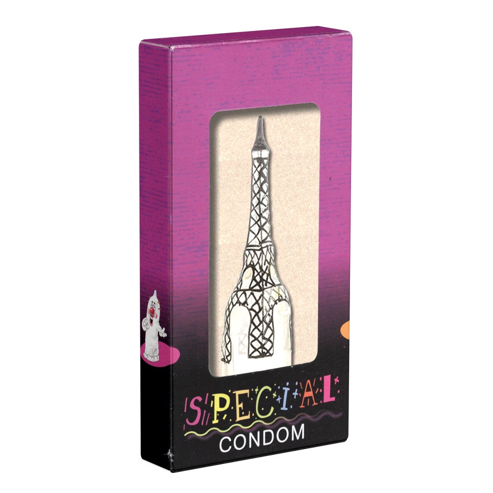 Scherzkondom Eiffelturm XL – handbemaltes Paris Highlight (1 Stück) 1 St