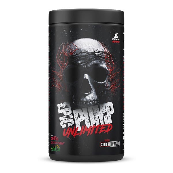 PEAK Epic Pump Unlimited - 546g - Geschmack Sour Green Apple I 15 Portionen I Pre Workout Booster I ohne Stimulanzien I mit Liquid Glycerol I Oxystorm I Cellflo6 I L-Citrullin I L-Arginin 546 g