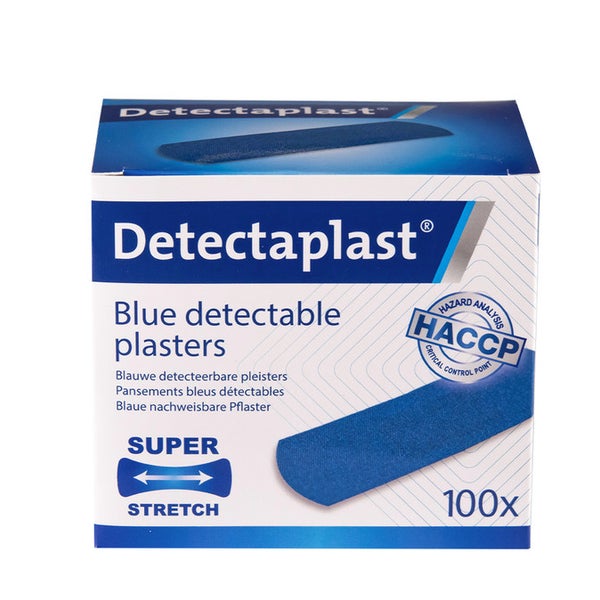 Detectaplast Pflaster Blau Detektierbar 25x72mm 100 St
