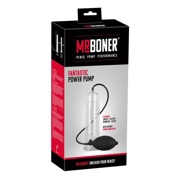 Mister Boner - Penispumpe mit genoppter Sleeve 1 St