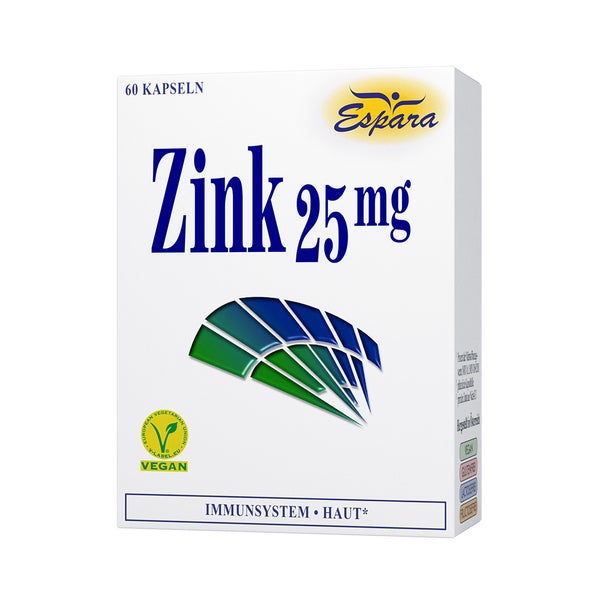 Espara Zink 25 mg Kapseln - hochdosiertes Nahrungsergänzungsmittel