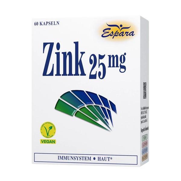 Espara Zink 25 mg Kapseln - hochdosiertes Nahrungsergänzungsmittel