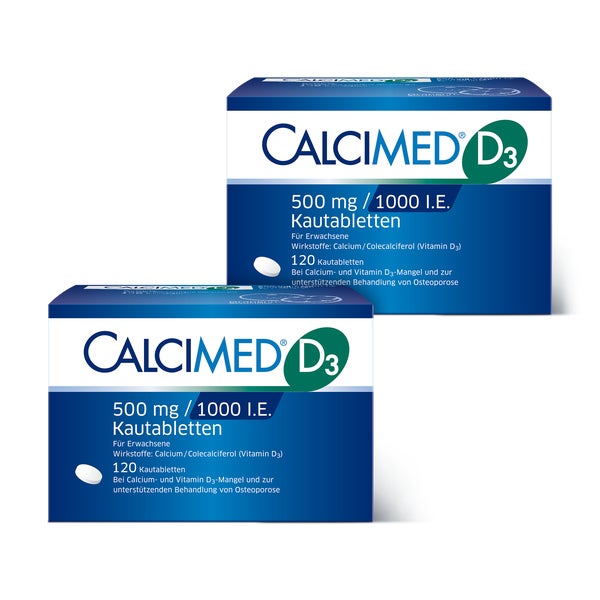Calcimed D3 500/1000 Doppelpack 2X120 St