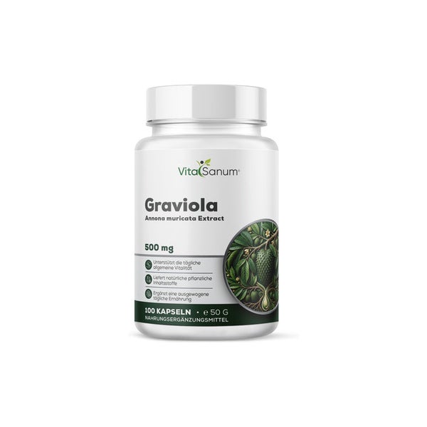 VitaSanum® Graviola Extrakt 10:1 (Annona muricata) 500 mg 100 St