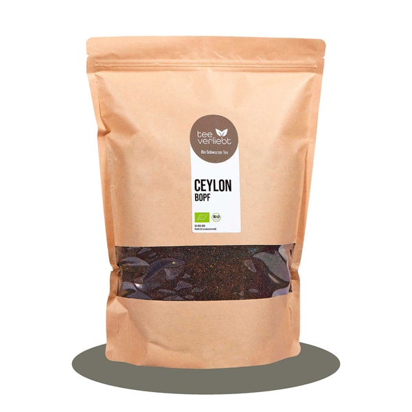 teeverliebt - Ceylon BOPF Bio loser Schwarztee Großpackung I Fein-aromatisch aus Sri Lanka | 1kg 1000 g