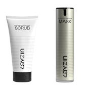 LAYZIN Gesichtspflege-Duo: (Scrub)Peeling und Maske 1 St