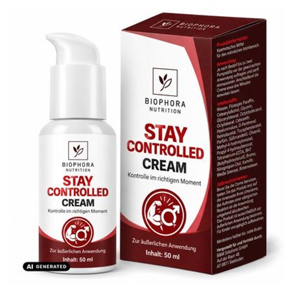 Biophora Stay Controlled Cream | Kontrolle | Speziell Männer 50 ml 50 ml