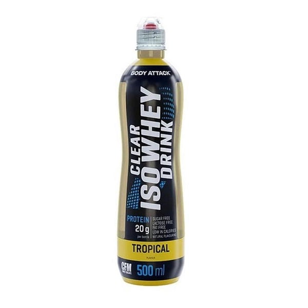 Body Attack Clear Iso Whey Drink 12 x Wildberry 500 ml