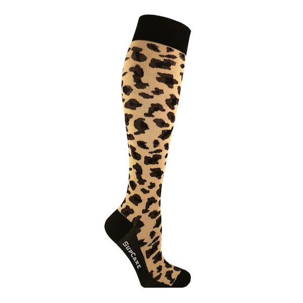 SupCare Stützstrümpfe Baumwolle Leopard Gr. 34-36 2 St
