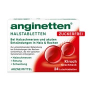 Produktabbildung: Anginetten Halstabletten Zuckerfrei Kirsche 24 St