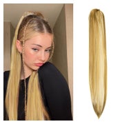 Haarteil Pferdeschwanz Clipin 50 cm 150g Dunkelblond & Bleic 1 St