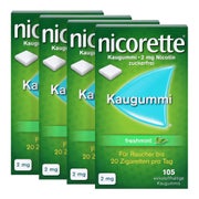 Produktabbildung: Nicorette Kaugummi freshmint 2 mg 4X105 St