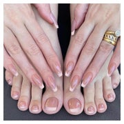 Falsche Nägel French Press On Fußnägel 48 French set 1 ml (1 1 St