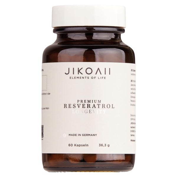JIKOAII Resveratrol Kapseln hochdosiert mit 500mg 60 St