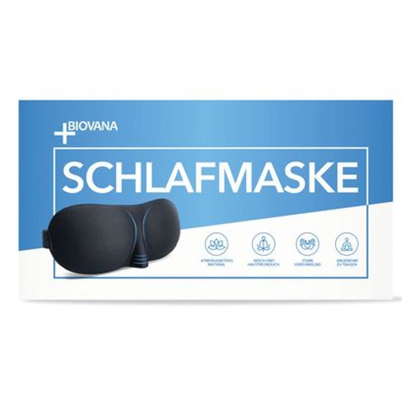 Biovana Schlafmaske mit 3D-Komfortdesign 1 St