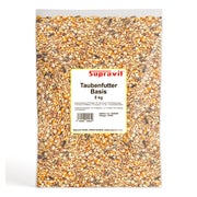 Supravit Taubenfutter BASIS | nahrhaftes Allroundfutter für Tauben | Klassische Futter Körnermischung für das ganze Jahr 5 kg