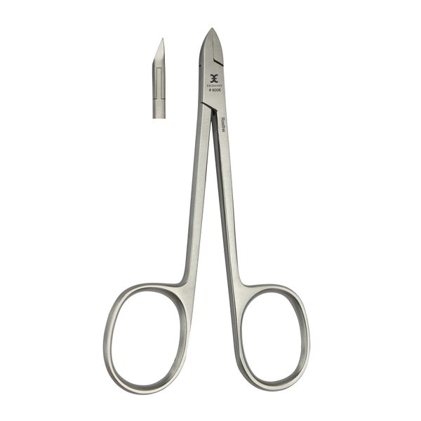 Nagelhautzange 10 cm, Schneide gerade mit Scherengriff
