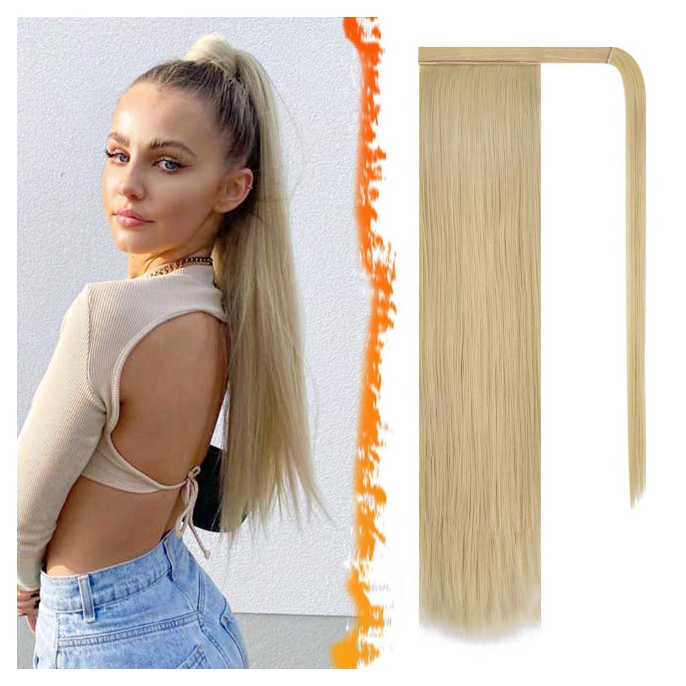 Pferdeschwanz Haarteil 66cm 66cm Licht Blond mit Bleichen Bl 1 St
