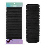 20 Stück Damen Haargummis Schwarz Elastisch Scrunchies Pferd 1 St