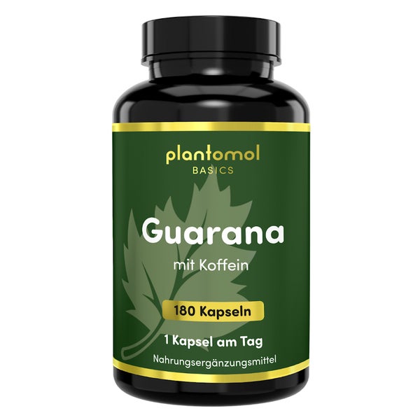 plantomol® - Guarana Kapseln mit Koffein - Halbjahresvorrat
