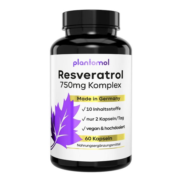 plantomol® Resveratrol & Hyaluron Silizium Haut Haare Nägel