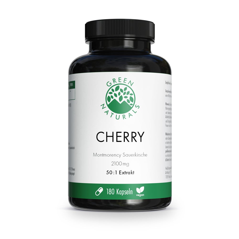GREEN NATURALS Cherry Montmorency Sauerkirsche 2100 mg 180 St